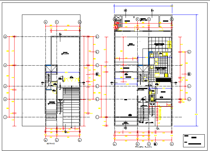 General layout plan details of house dwg file