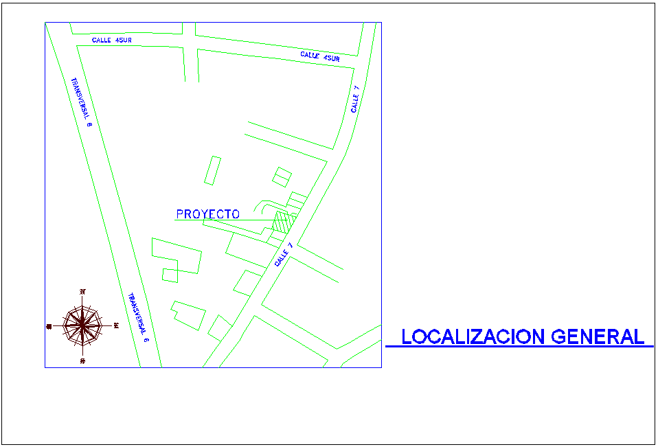 General location view of office area with family area architectural view dwg file