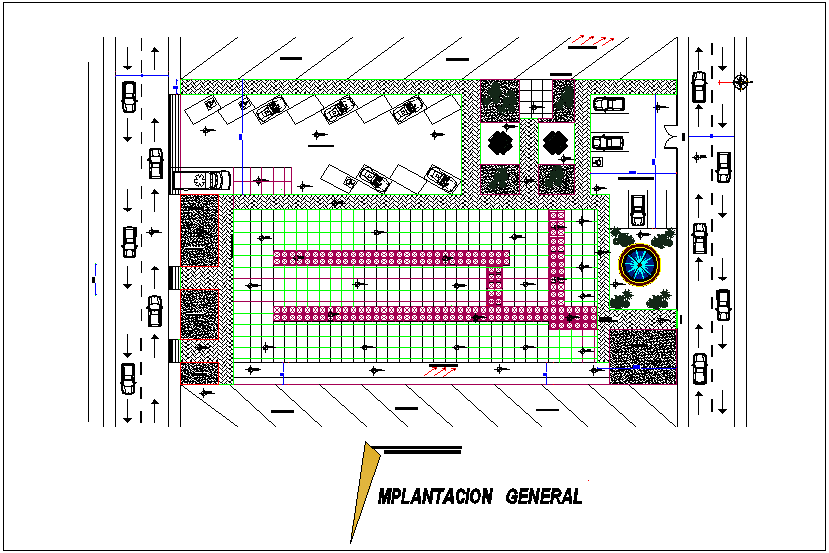 General plan of imaging center for medical dwg file