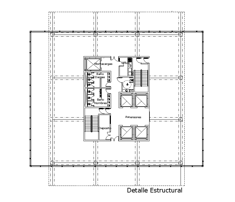 General Toilet floor plan detail drawing defined in this AutoCAD drawing file. Download the AutoCAD drawing file.