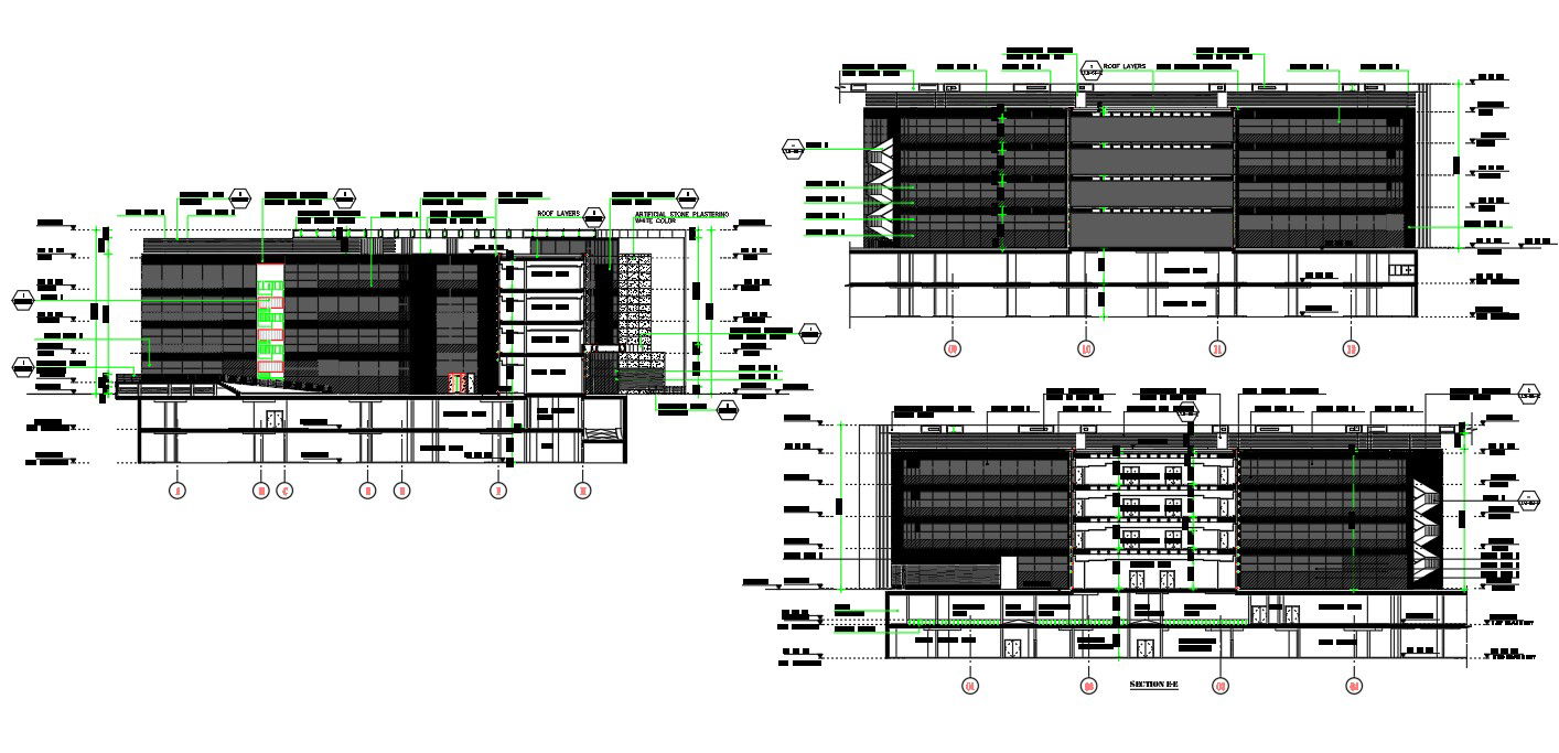 General details of head quarters has given in the form of Autocad 2D DWG drawing file. Download the Autocad DWG file.