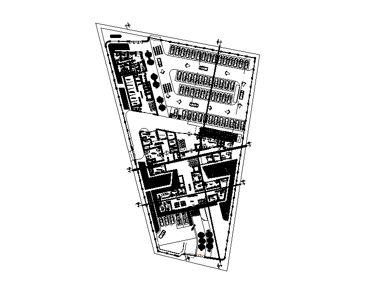General hospital plan is given in this Autocad drawing file. Download now.