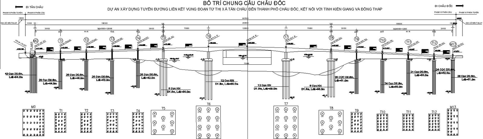 General layout of bridge with detailing