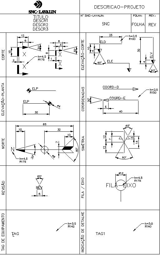 General symbols cad blocks in AutoCAD, dwg file.