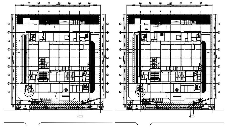 Generator yard layout plan in detail AutoCAD 2D drawing, dwg file, CAD file