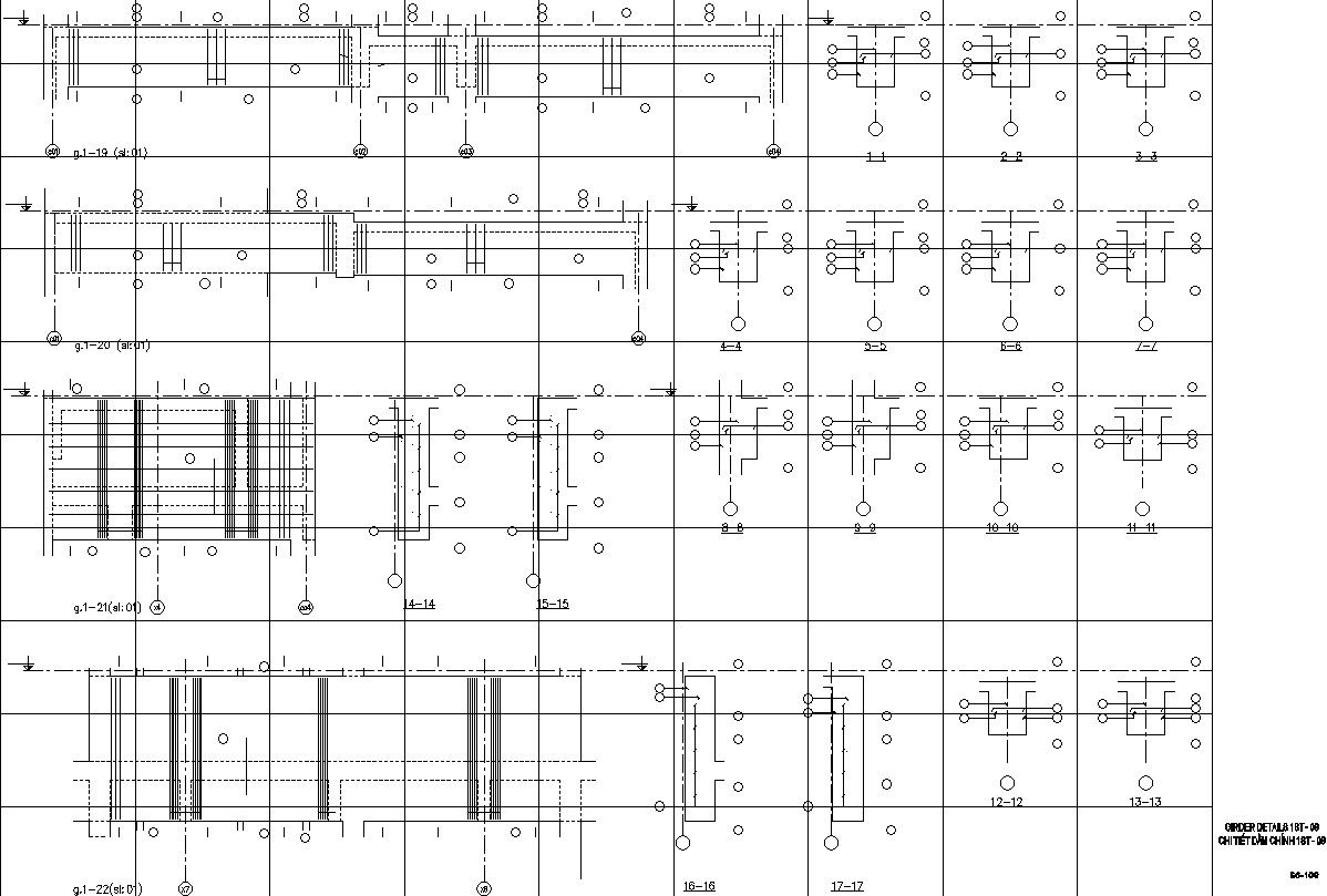 Girder beam details AutoCAD file , 2d drawing 