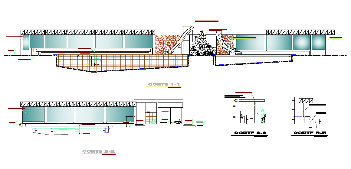 Glass detailing front elevation details