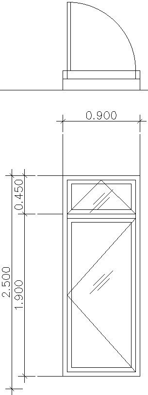 Glass paneled door design
