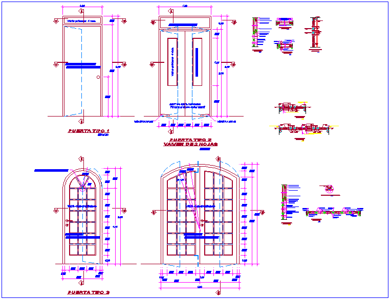 Gothic door design view