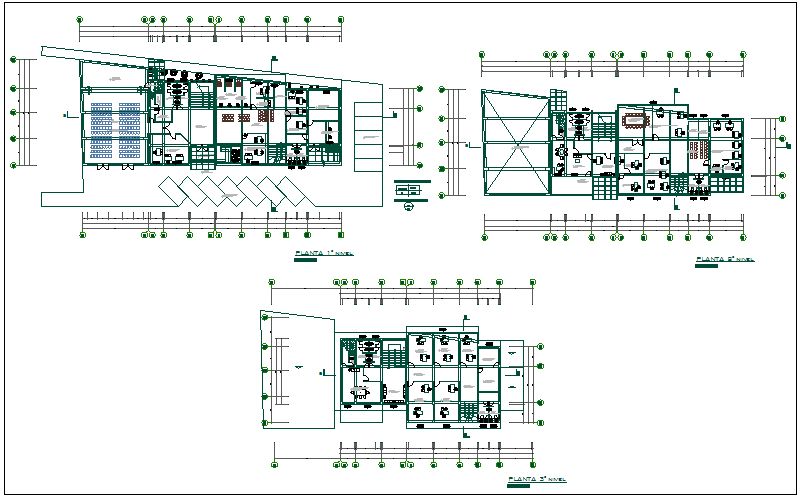 Government municipal building floor plan dwg file