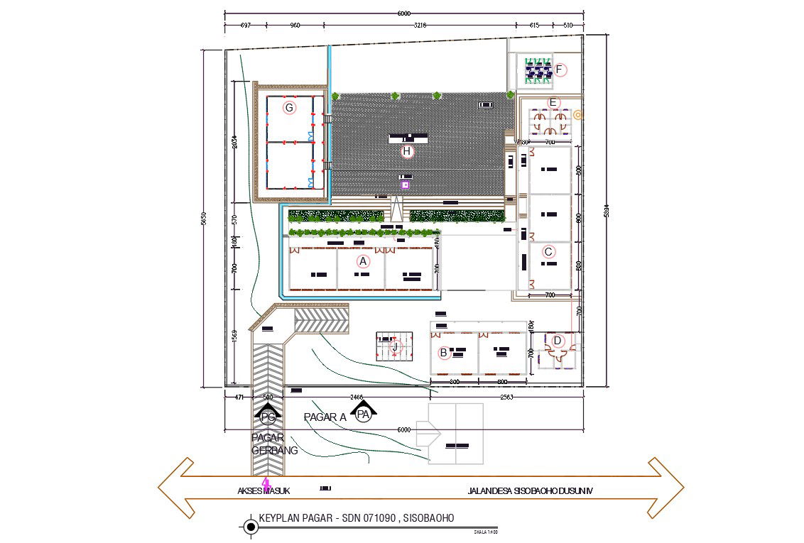 Government Office Master Plan Drawing DWG File