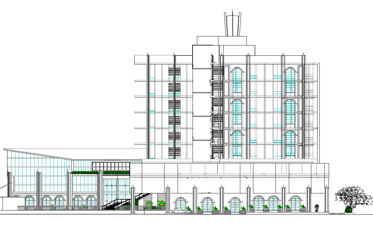 Green Building Design dwg file