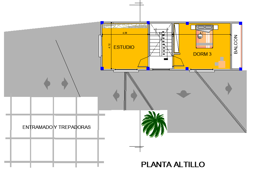 Ground floor house plot detail dwg file