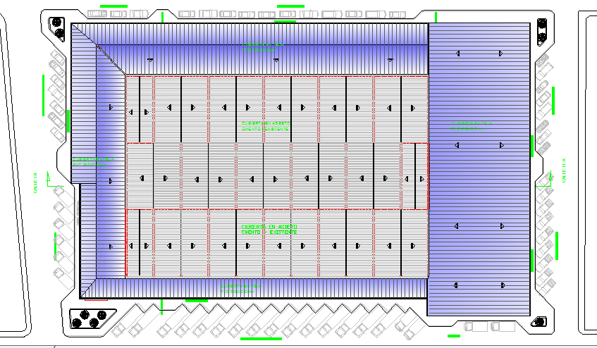 Ground floor layout plan details of super market dwg file