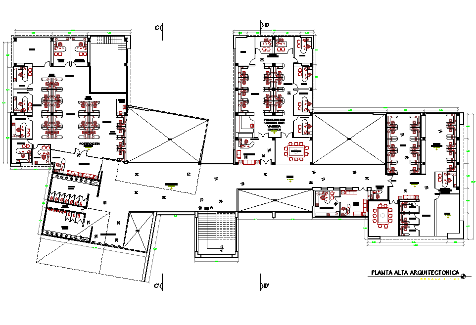 Ground floor plan detail dwg file
