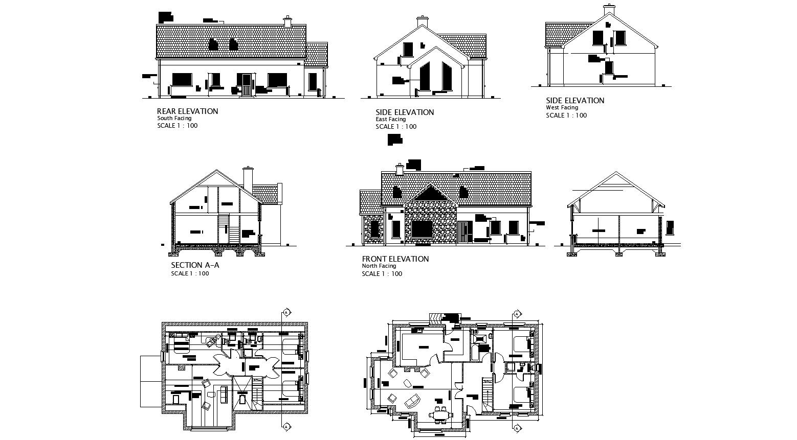 Ground Floor Plan In DWG File