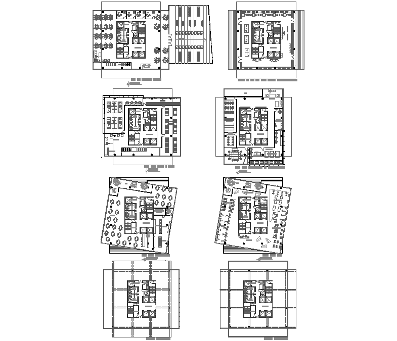 Ground floor to terrace floor plan detail dwg file