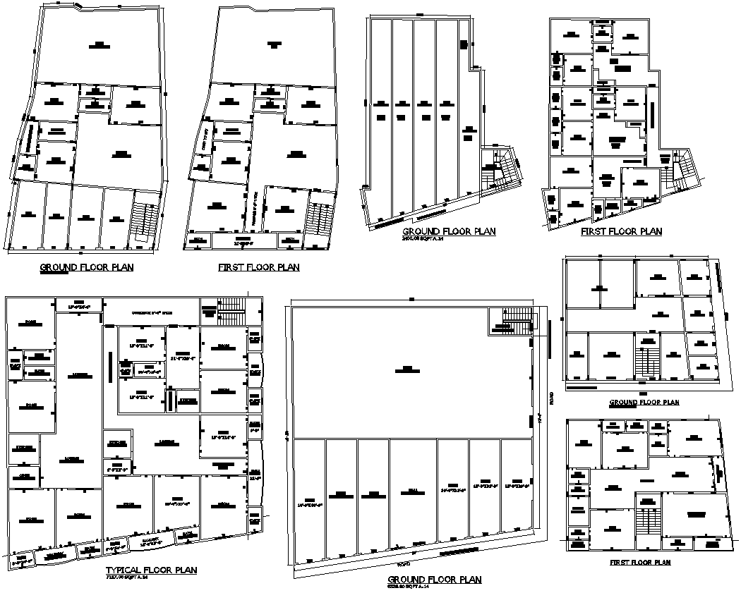 Ground Floor Shop Layout And First Floor House Design Details AutoCAD DWG File