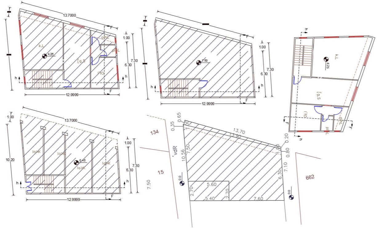 Ground Floor Shop With Top Floor House Plan Design