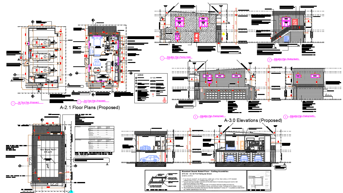 Small House Plan DWG Drawing with Ground and First Floor
