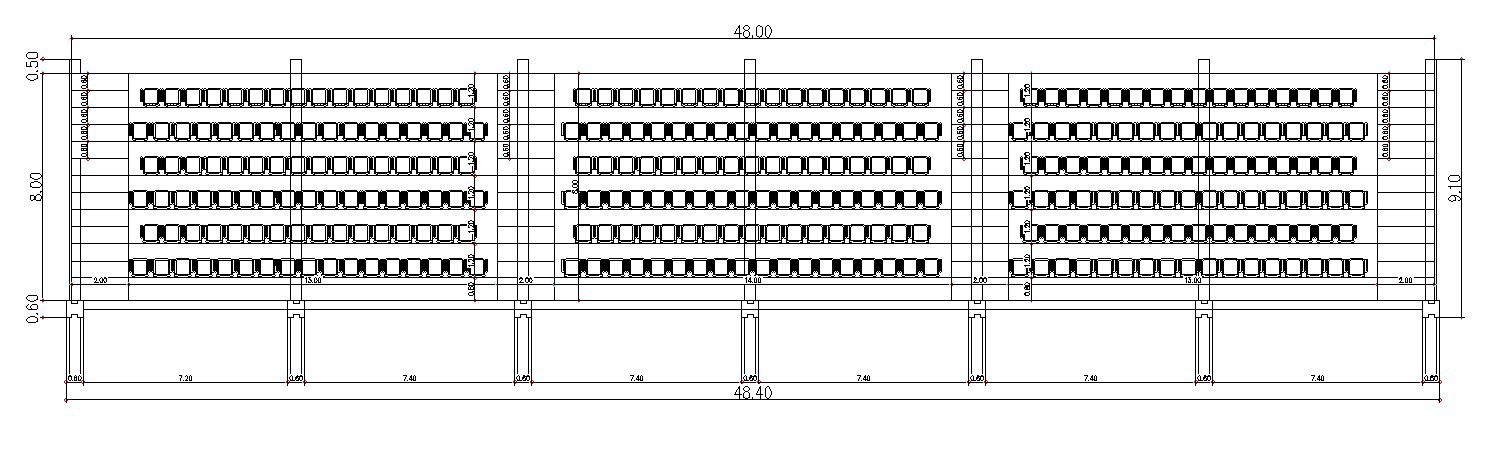 Ground floor Seating area plan in AutoCAD 2D drawing, CAD file, dwg file