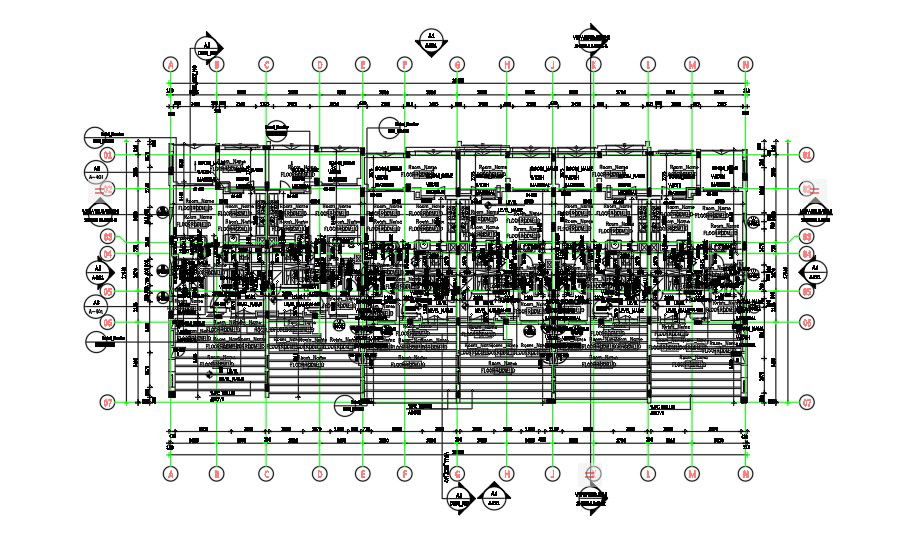 Ground floor Structural Plan drawing.