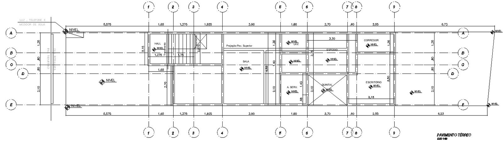 Ground floor marking plan.