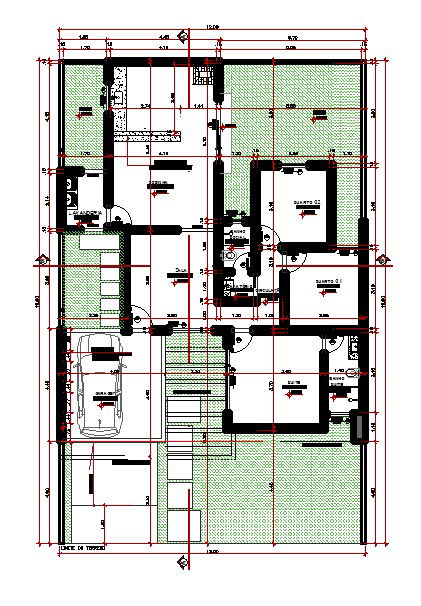 Ground floor plan of 3bhk house is given in this AutoCAD DWG drawing file.Download Autocad DWG Drawing File.