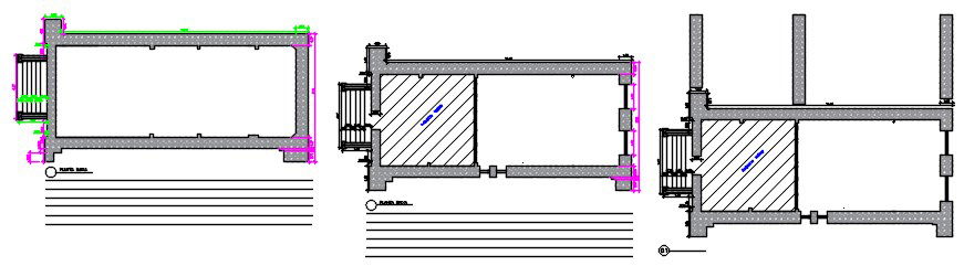 Ground Floor Layout Including Stairs AutoCAD 2D DWG File