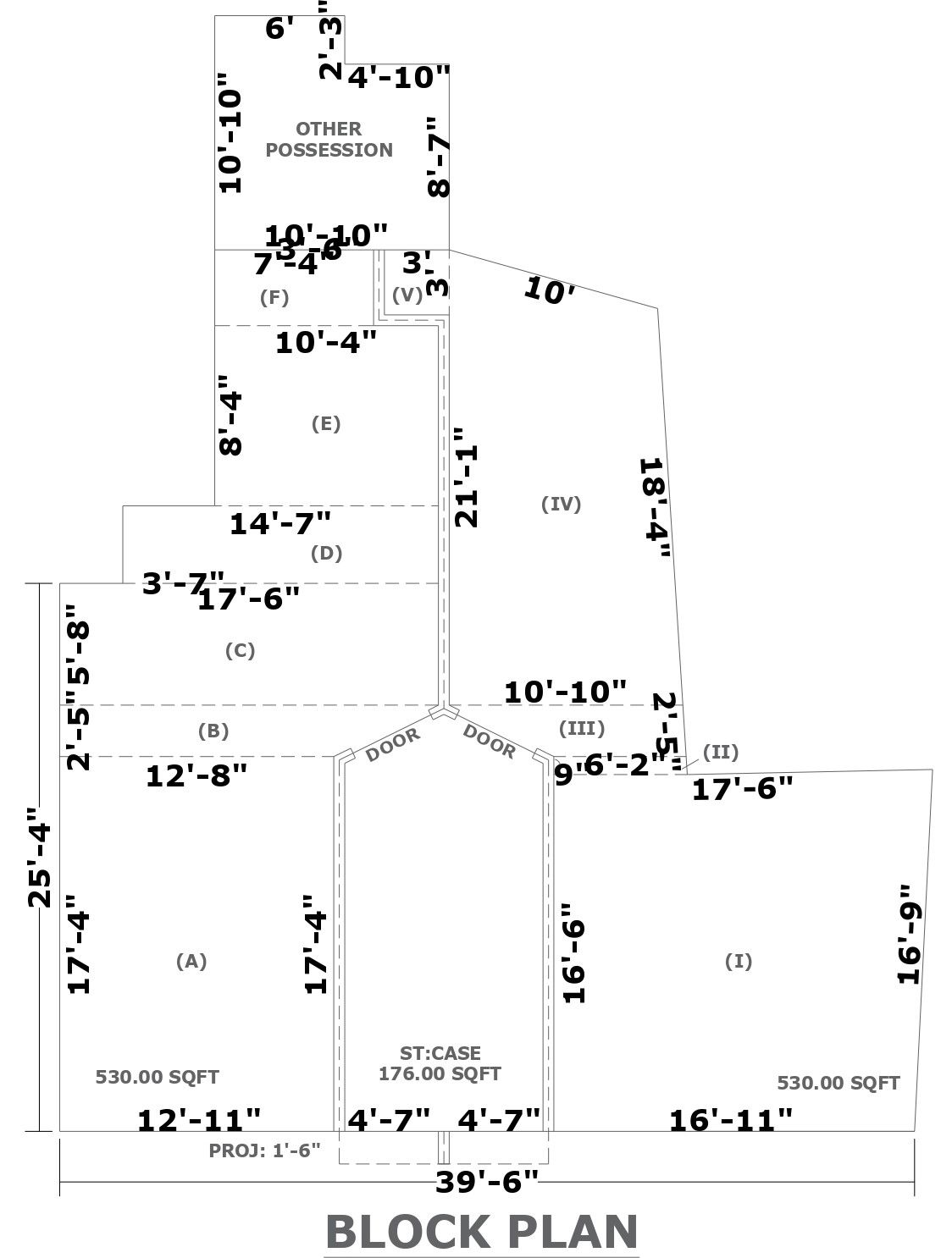 Ground plan with other possession detail dwg autocad dwg drawing .