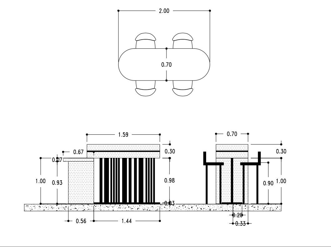 Detailed Kitchen Plan with Sections in AutoCAD DWG File