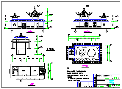 Guest House Design drawing on river side