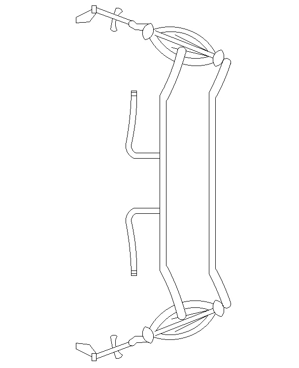 Gym equipment of 2D drawing is given in this Autocad model.Download now.