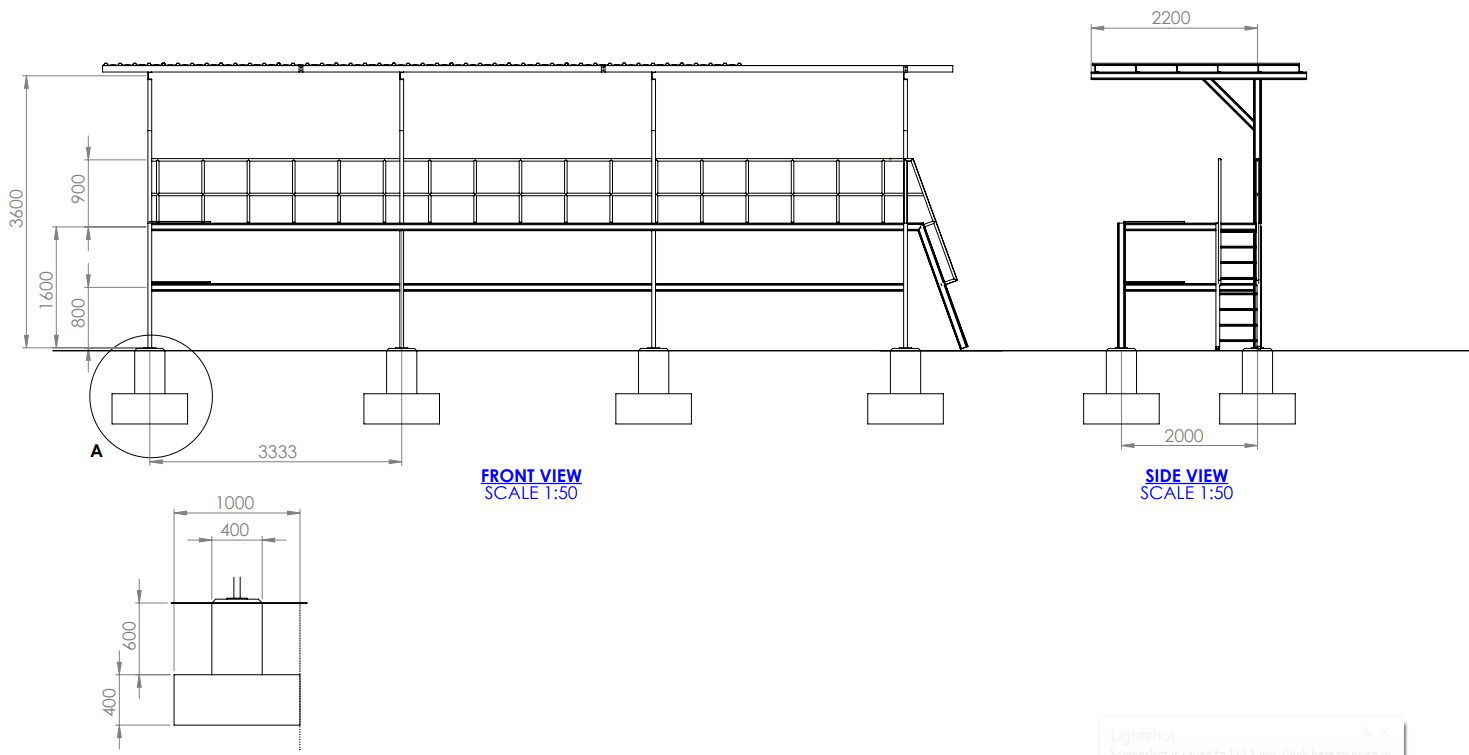 HOSE STORAGE RACK design in AutoCAD 2D drawing, CAD file, dwg file