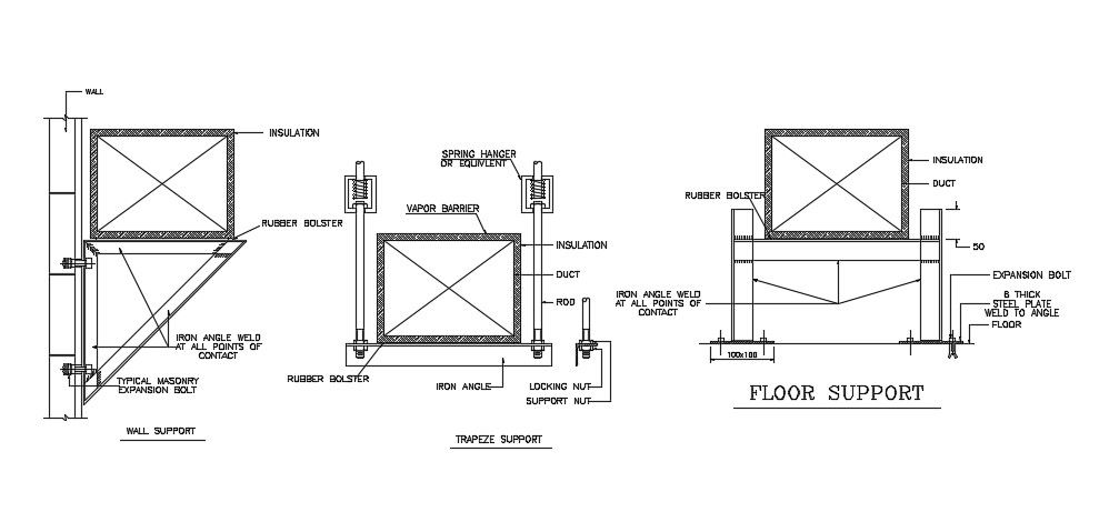 HVAC Duct Work Design AutoCAD Drawing Download
