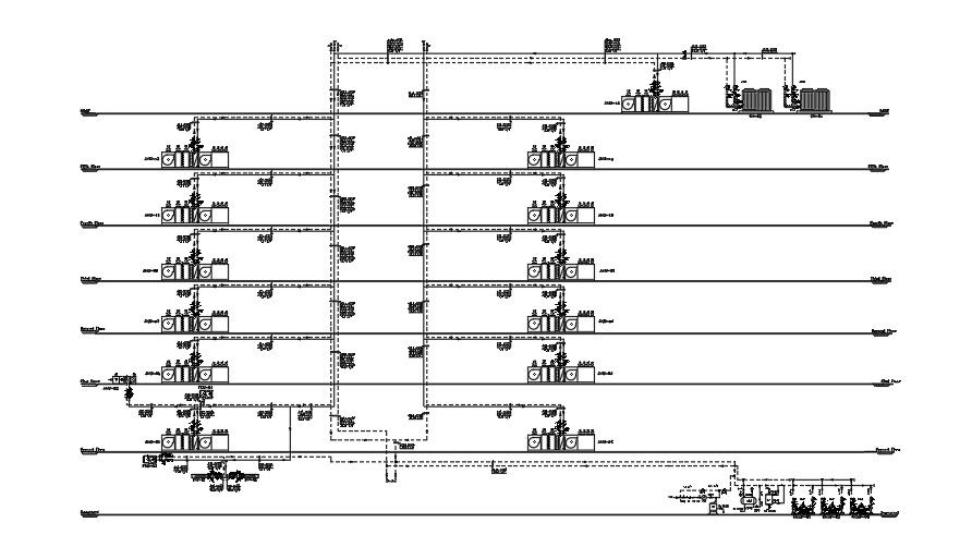 HVAC CHILLED WATER RISER DIGRAM.