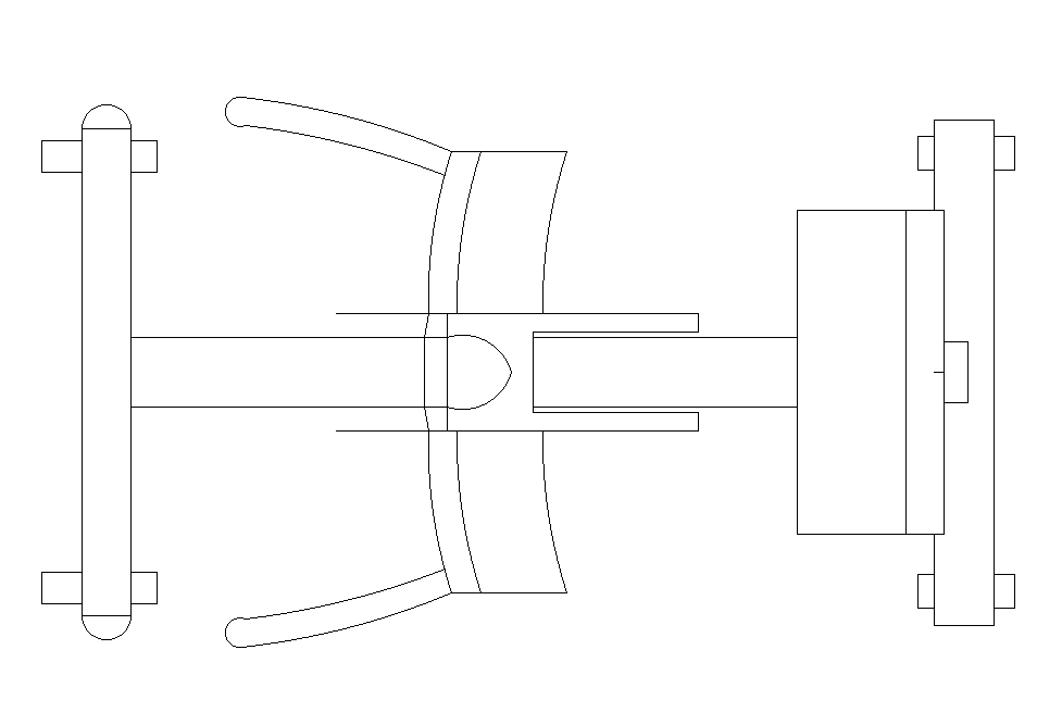 Handle 2D structure has been given in this Autocad drawing file.Download now.