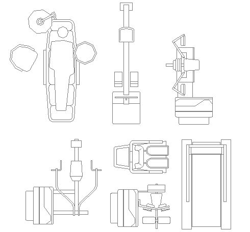 Hardware accessory blocks details for doctor's clinic dwg file