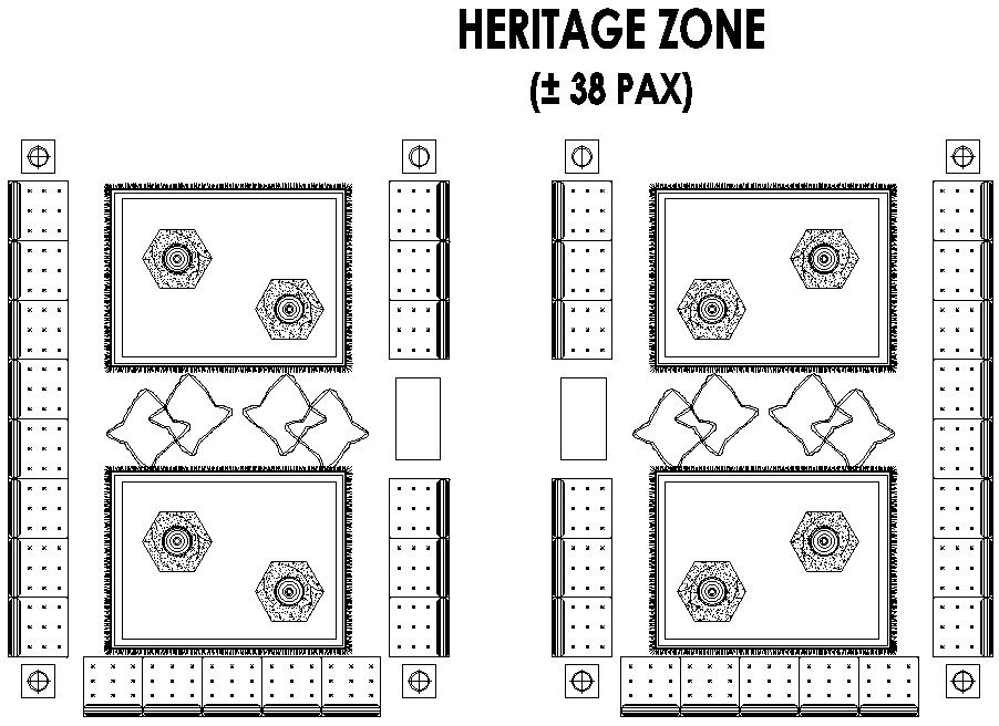 Heritage sitting zone  details  Autocad file , cad drawing , dwg format 