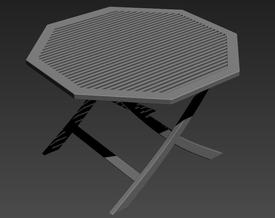 Hexagonal Shape Coffee Table Designs 3D MAX File Free Download