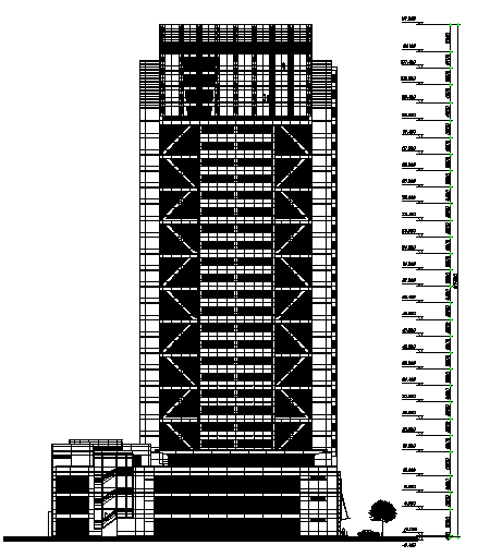 High Rise Building Section Detail