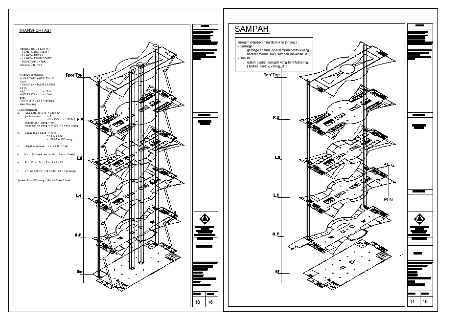 High rise building plan detail dwg file