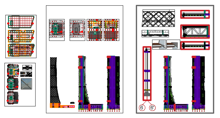 High rise building structure detail Diagrid Structures 