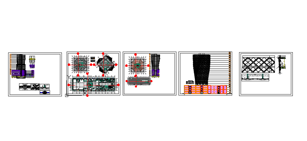 High rise building structure detail Diagrid Structures