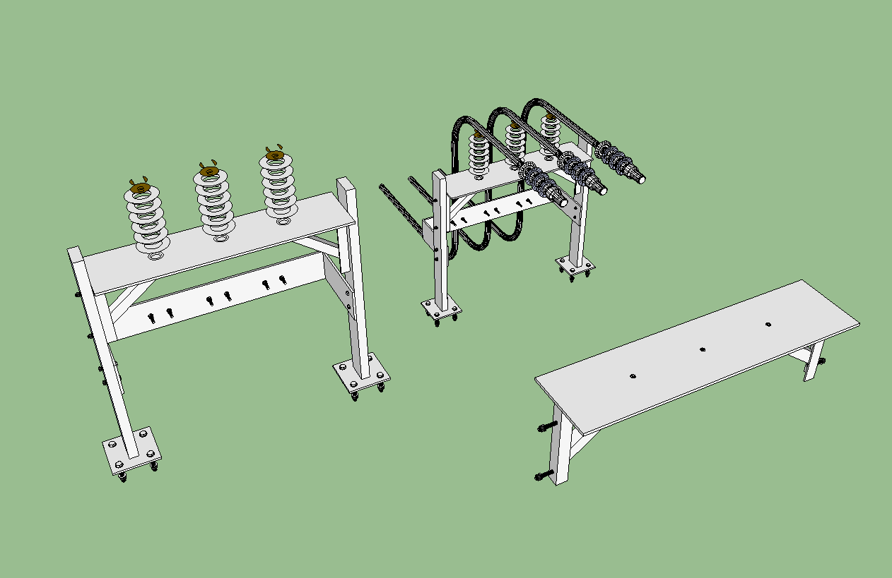 High voltage electrical street connections detail in 3d