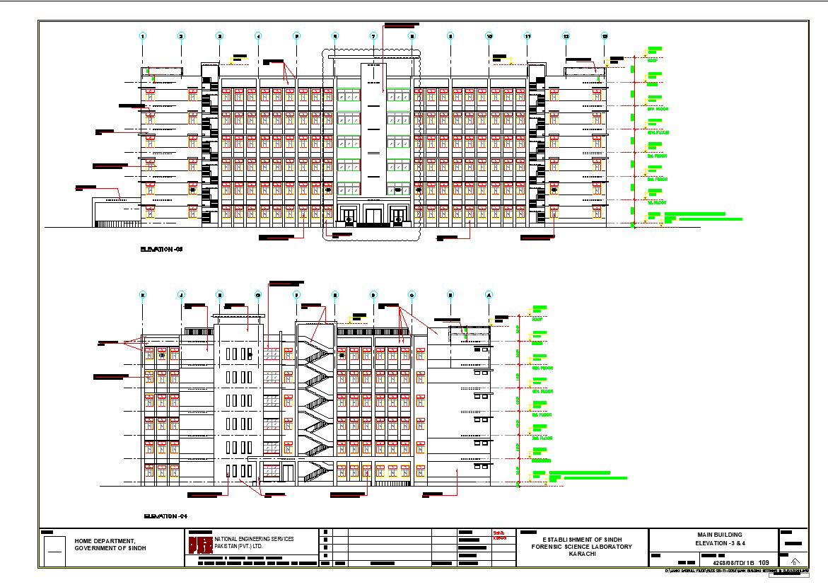 High Rise Building Designs and plans AutoCAD dwg File