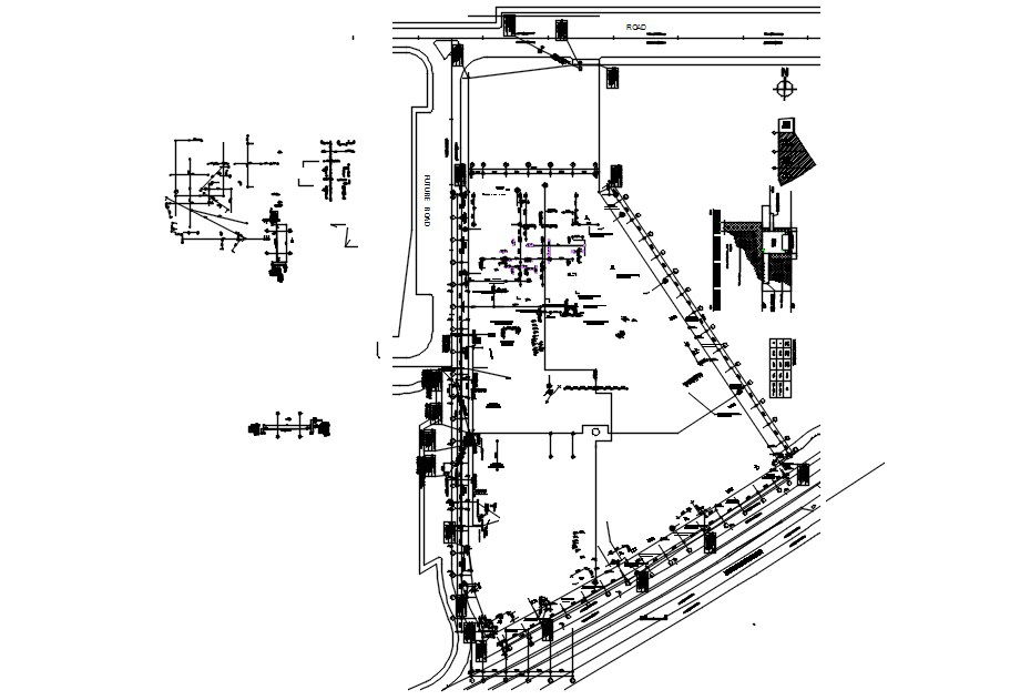 High Rise Office building design in AutoCAD 2D drawing, dwg file, CAD file