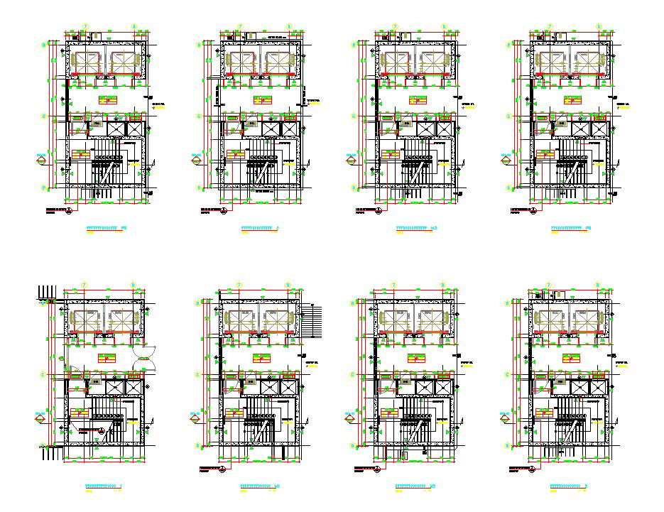 High rise building staircase section details are provided in this DWG Drawing File. Download the AutoCAD file now.
