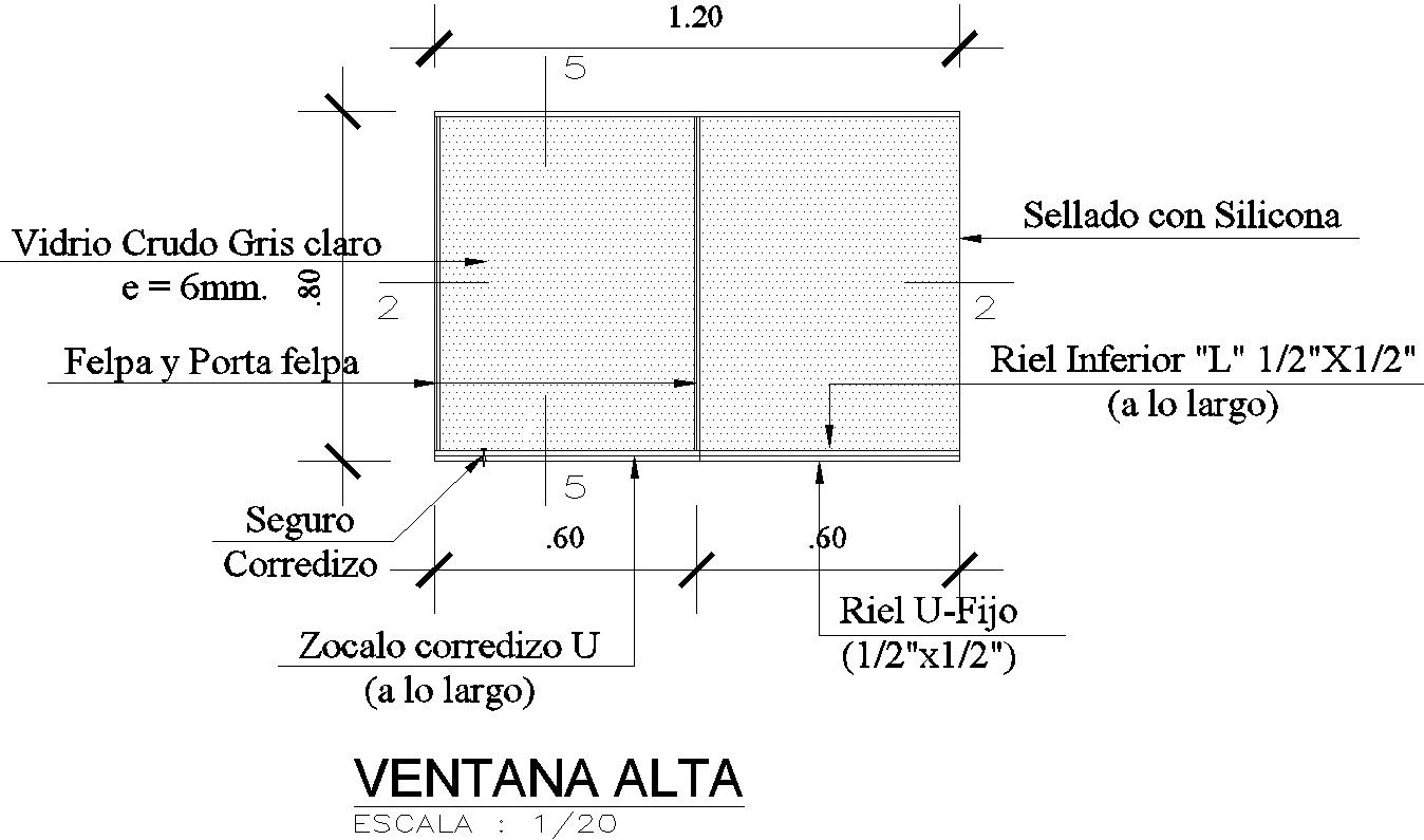 High window design in detail AutoCAD drawing, dwg file, CAD file