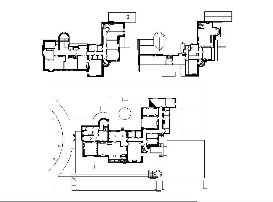 Hill house finished floors and framing plan details dwg file